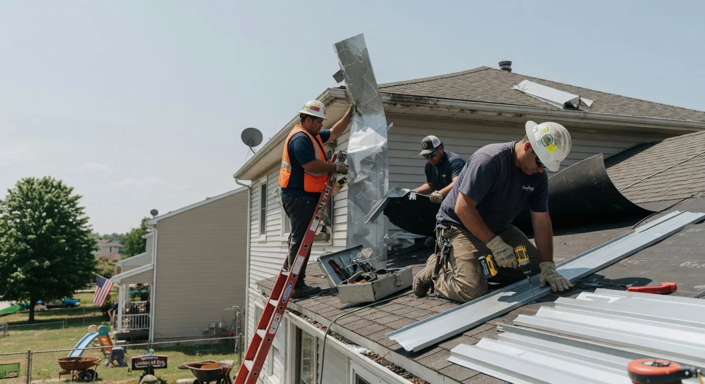 Storm Damage Metal Roof Repair in Garita, NM